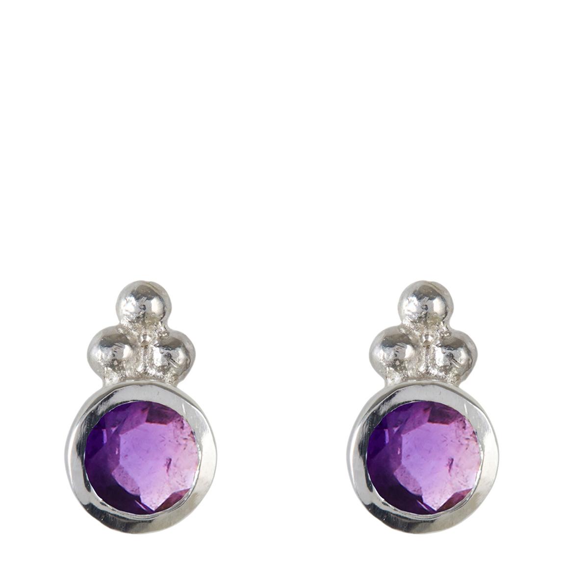 Amethyst Holi Jewel Hoops main product photo
