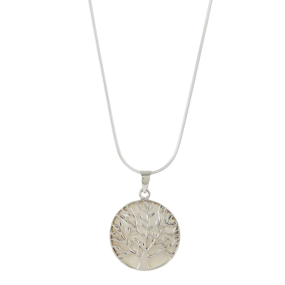Mother Of Pearl Tree Of Life Healing Necklace main product photo