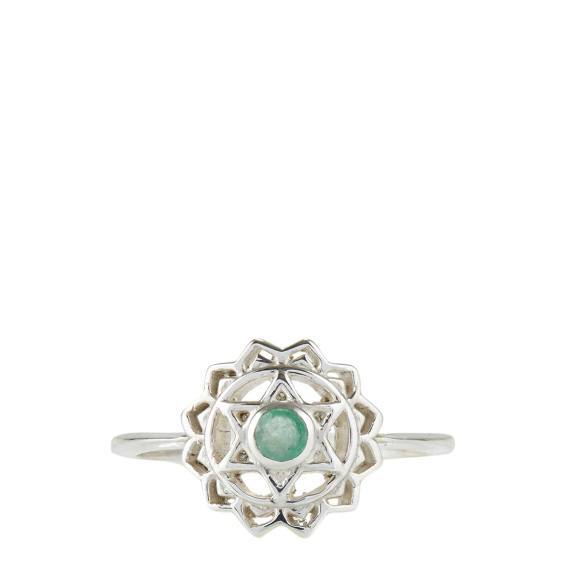 Silver Heart Chakra Ring main product photo