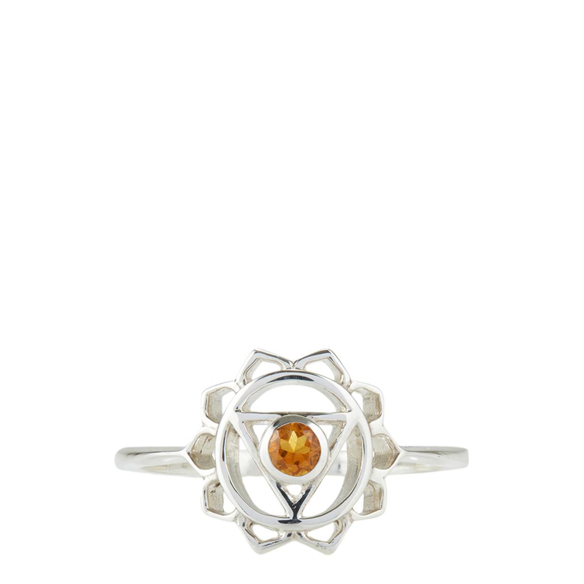 Silver Solar Plexus Chakra Ring main product photo
