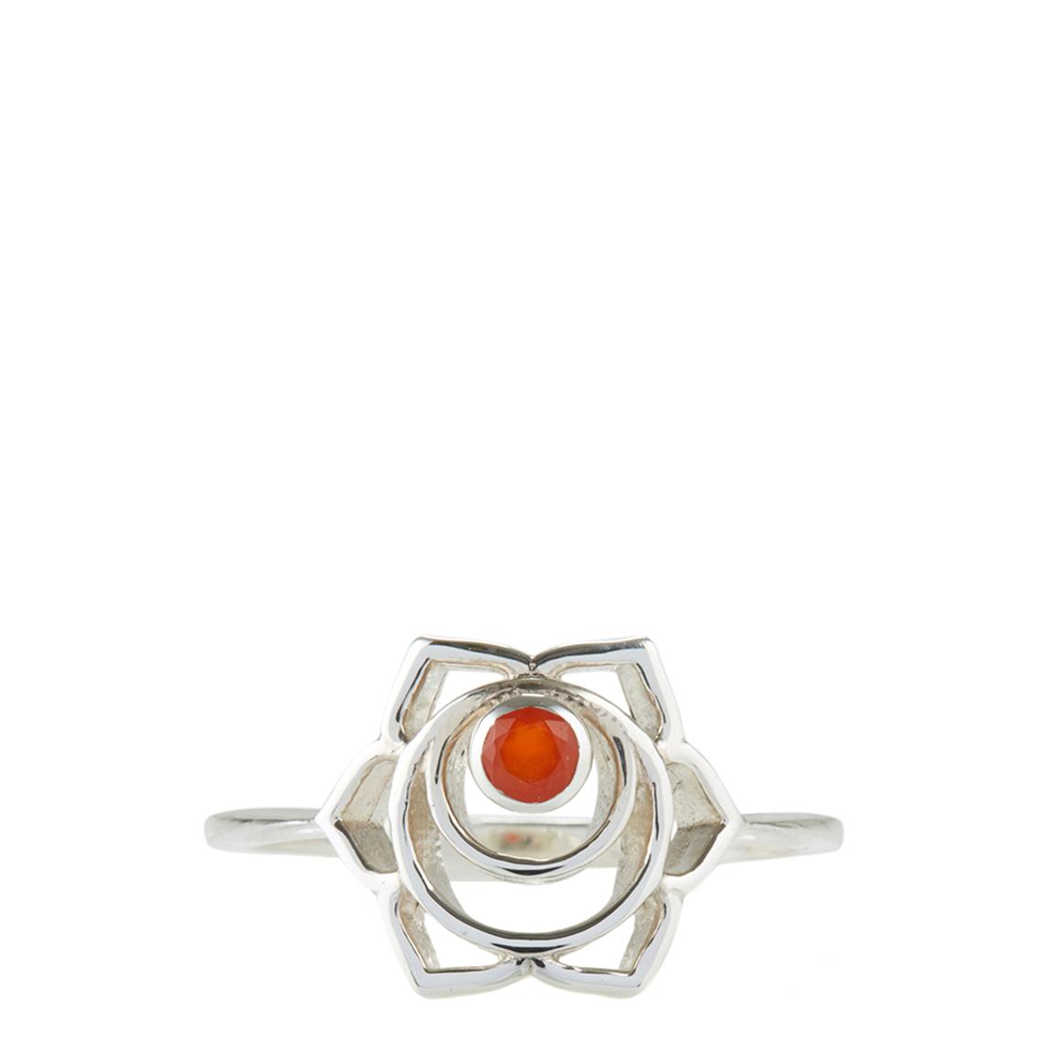 Silver Sacral Chakra Ring main product photo