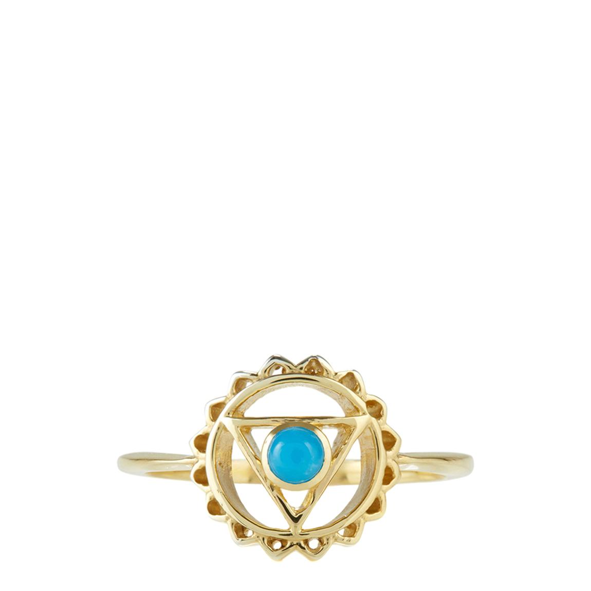 Gold Throat Chakra Ring main product photo