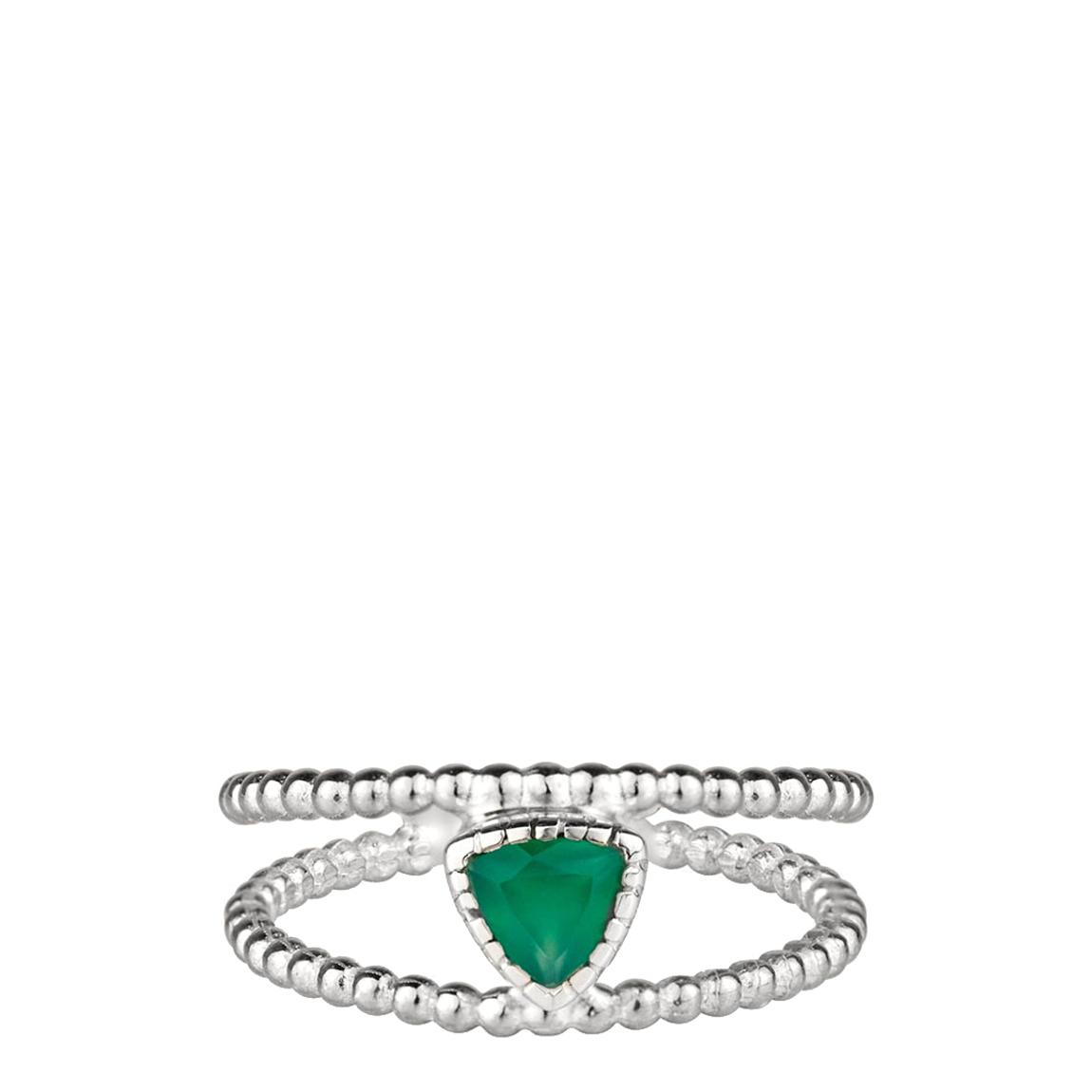 Green Onyx Trillion Rawa Ring main product photo