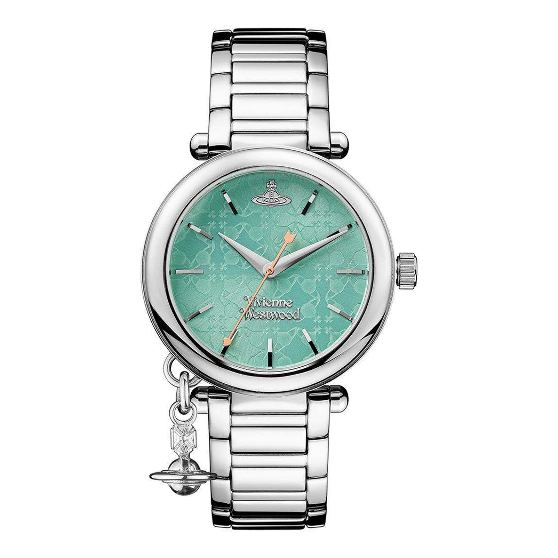 Women's Silver & Blue Orb Quartz Watch 32mm main product photo