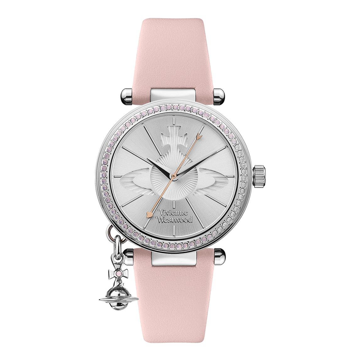 Women's Silver & Pink Orb Pastelle Watch 32mm main product photo