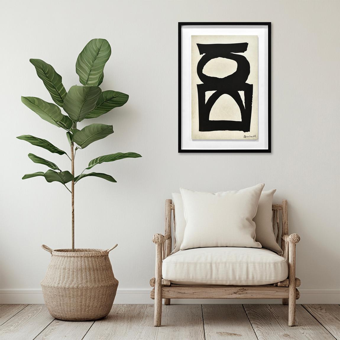 Dan Hobday Abstract II 50x70 framed wood plaque main product photo