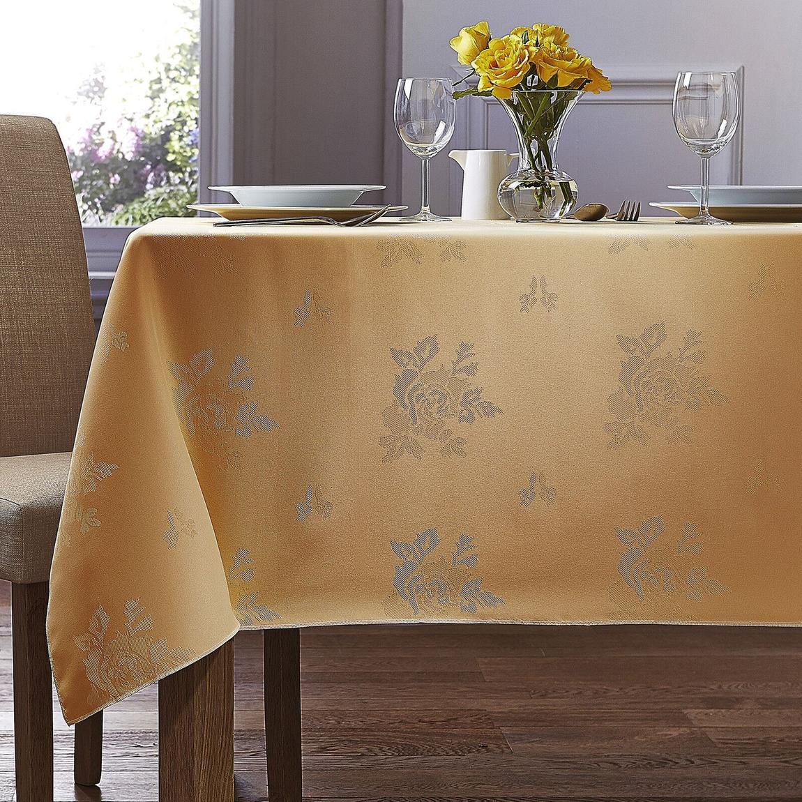 Cezanne 100% Polyester Sandalwood Round Tablecloth - 178cm main product photo