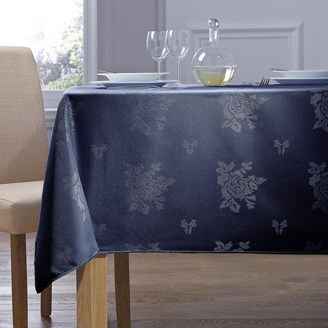 Cezanne 100% Polyester Navy Tablecloth - 178 x 229cm main product photo