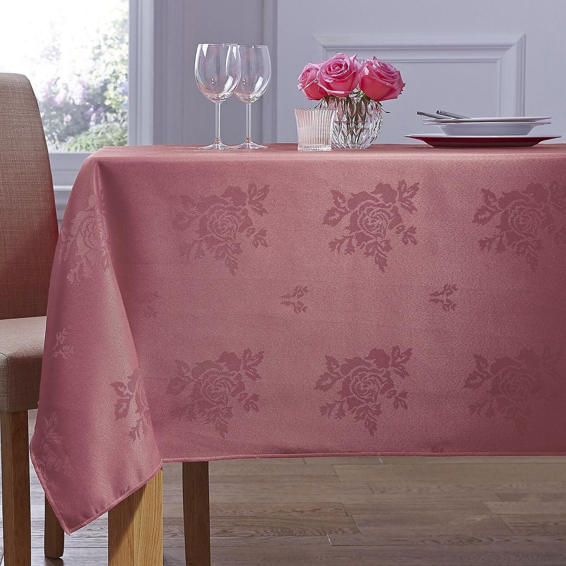 Cezanne 100% Polyester Dusky Pink Tablecloth - 89 x 89cm main product photo