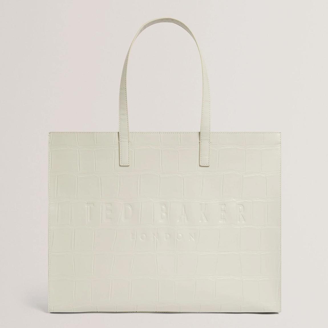 Ivory Croc Effect Extra Large Icon Bag main product photo