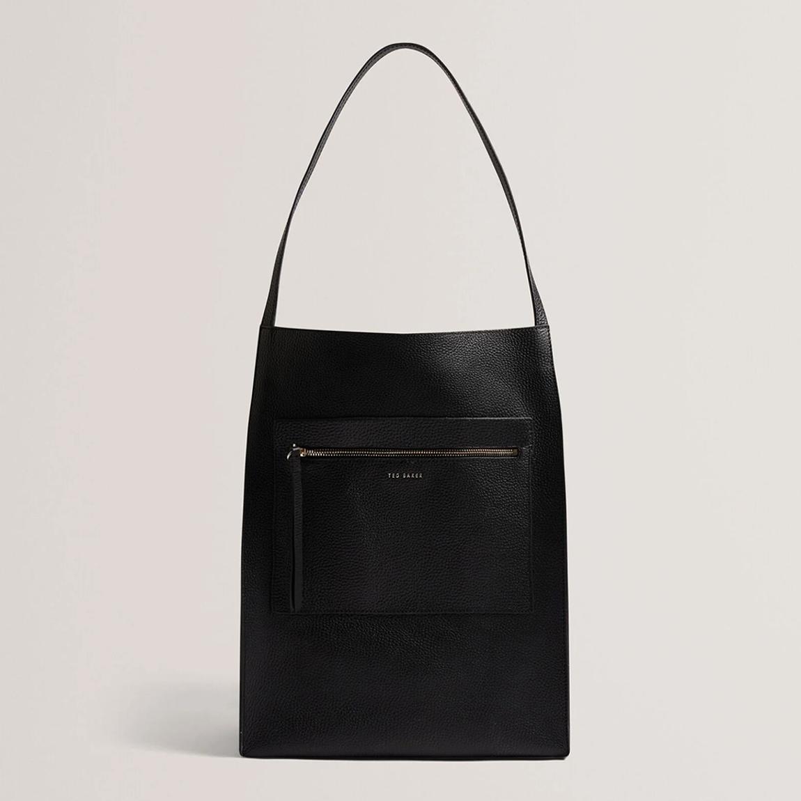 Black Soft Slouch Large Leather Tote main product photo