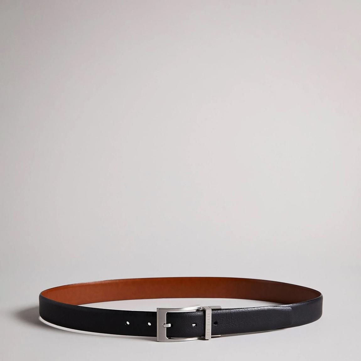 Black Reversible Leather Belt main product photo