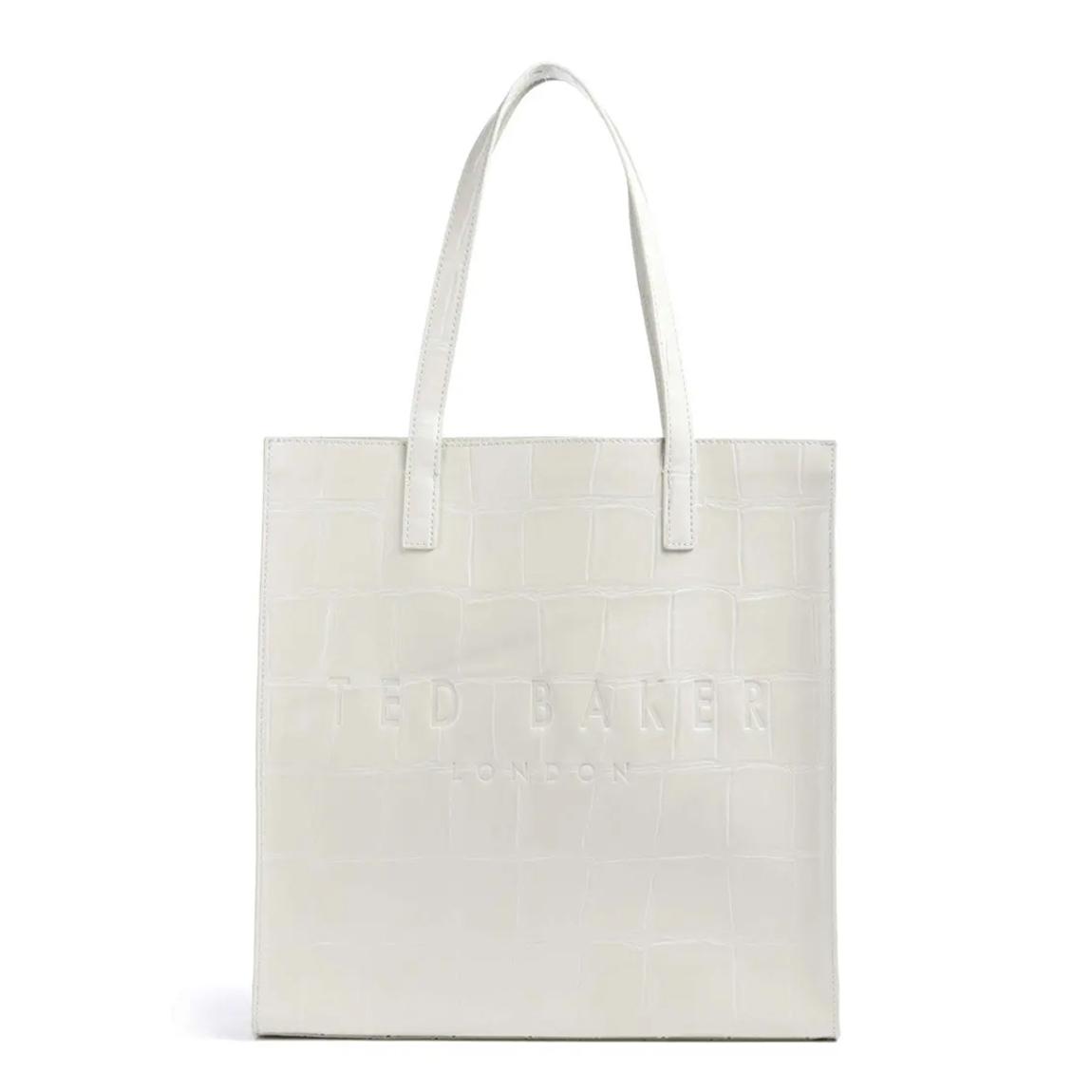 Ivory Croc Effect Large Icon Bag main product photo