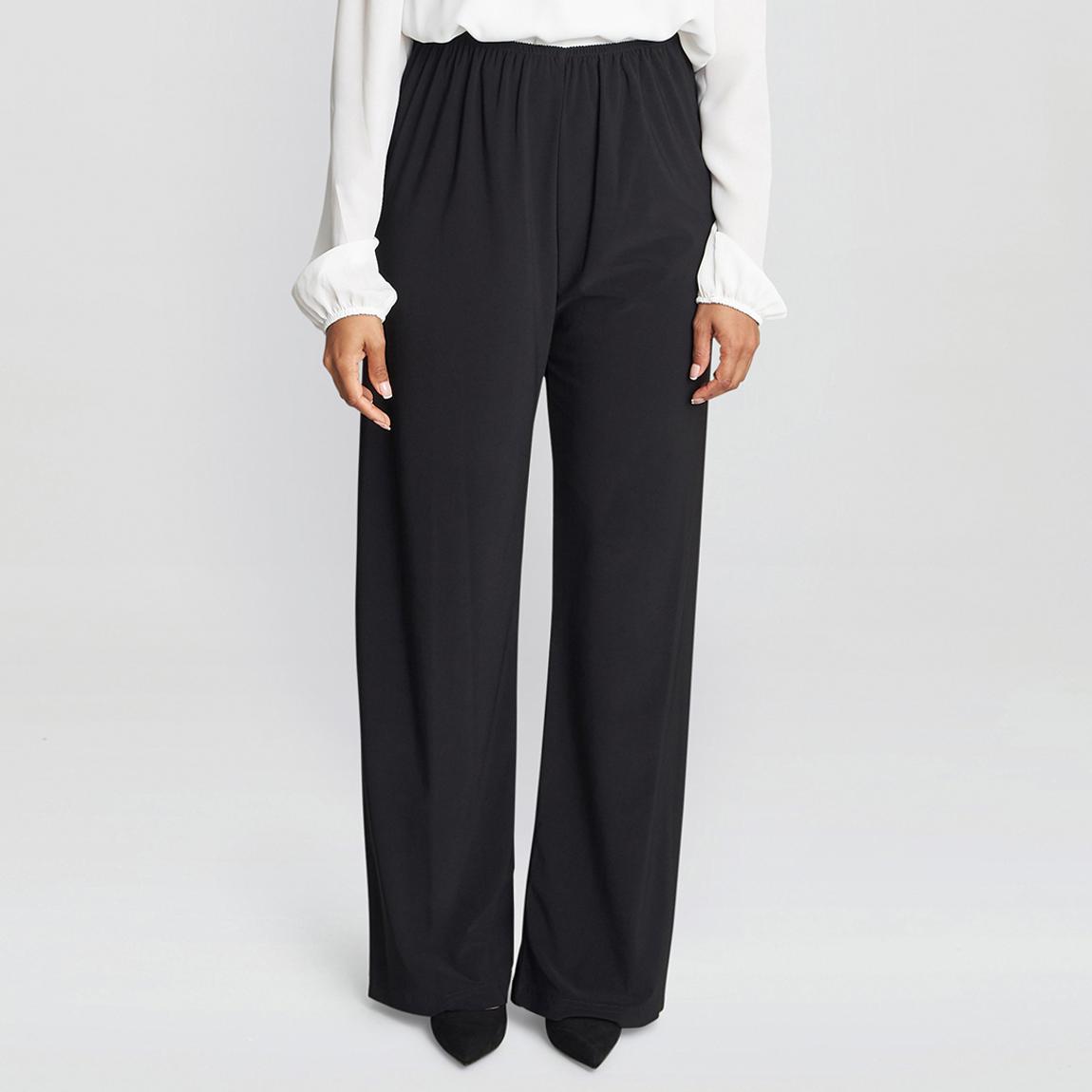 Black Sharlene Straight Leg Trouser main product photo
