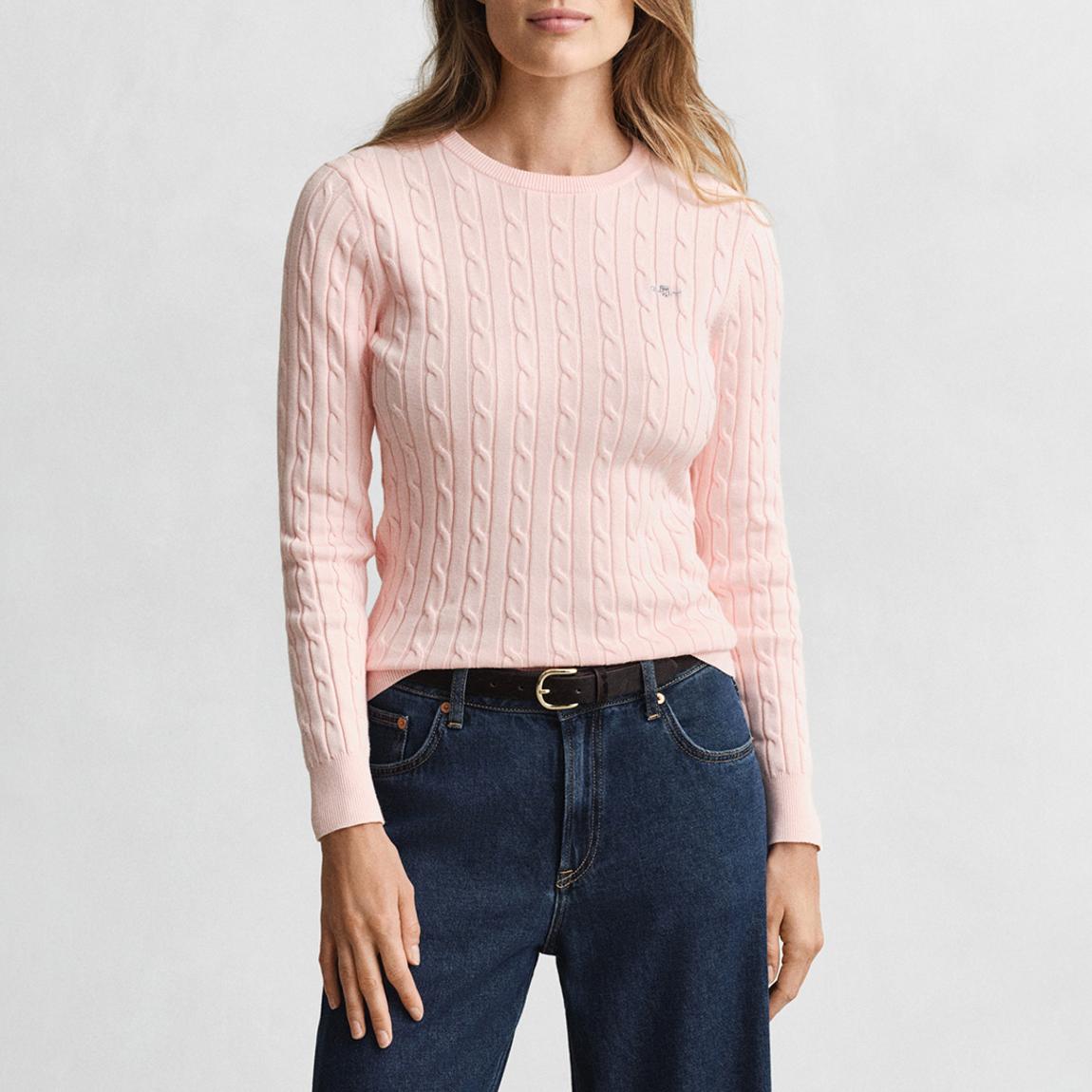 Pink Cable Knit Jumper main product photo
