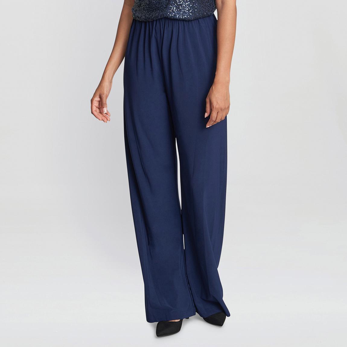 Navy Sharlene Straight Leg Trouser main product photo