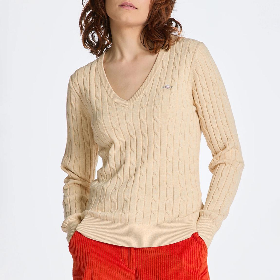 Yellow Cable Knit Jumper main product photo