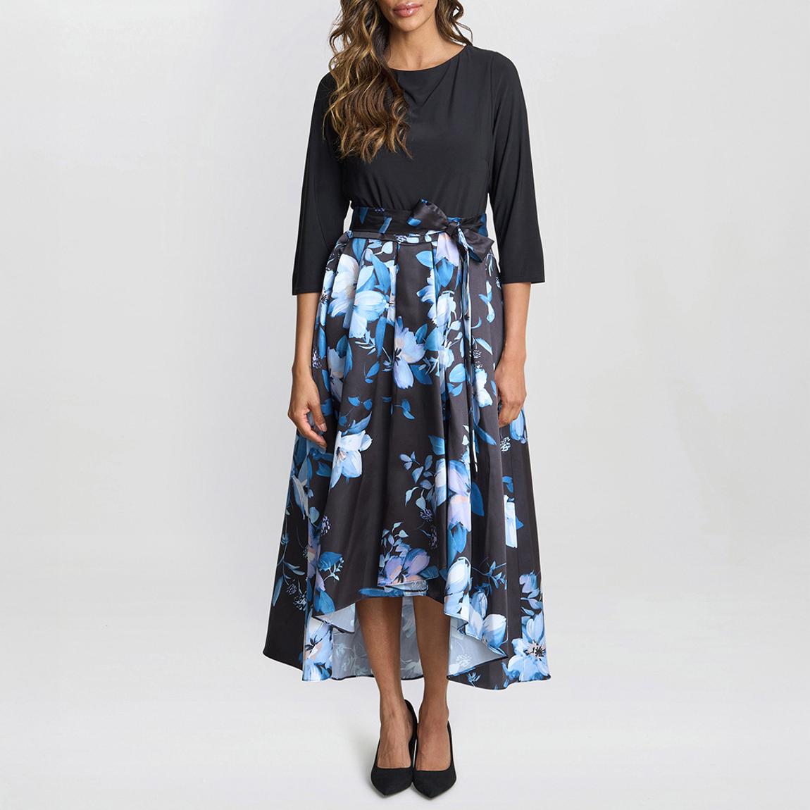 Black / Multi Louise Printed Midi Dress main product photo
