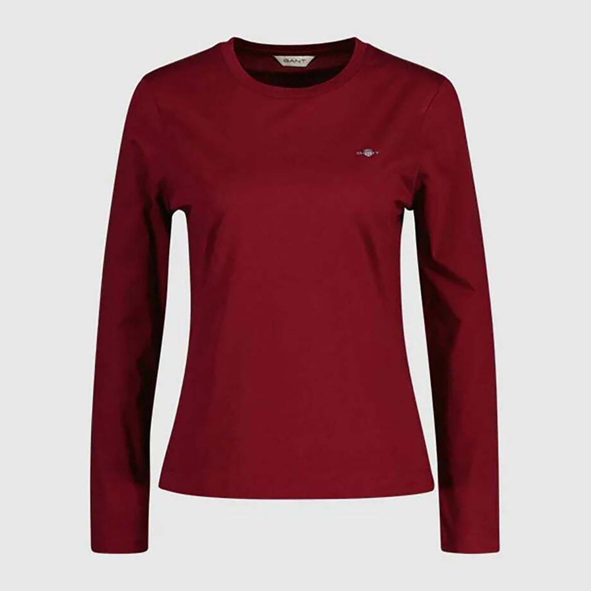 Burgundy Fitted Long Top main product photo