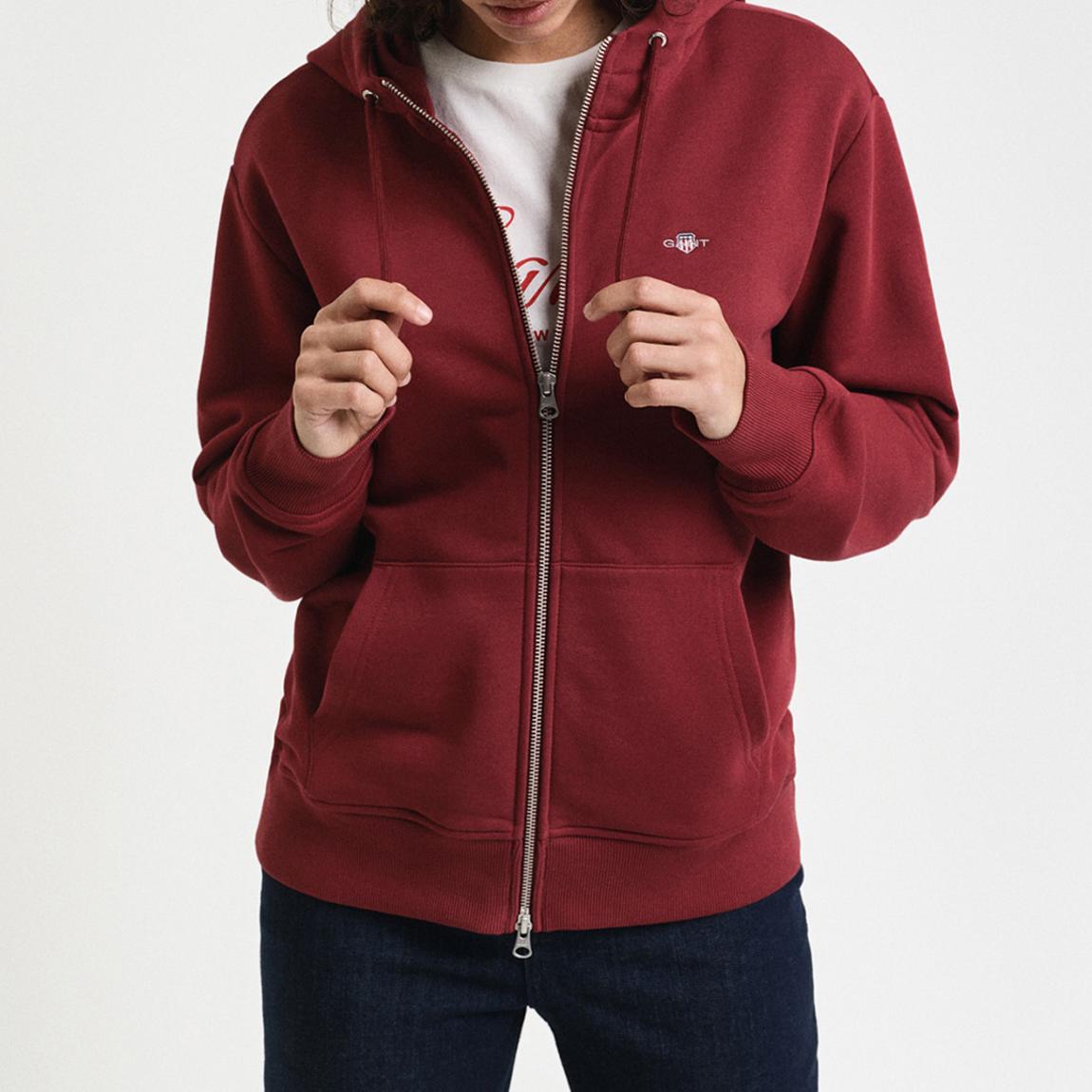Burgundy Hooded Sweatshirt main product photo
