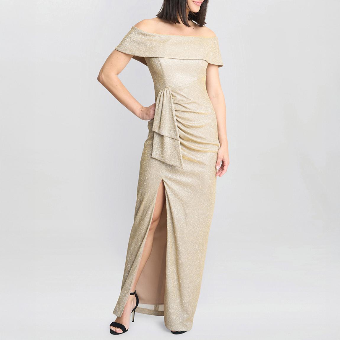 Gold / Silver Trudy Bardot Wrap Dress main product photo