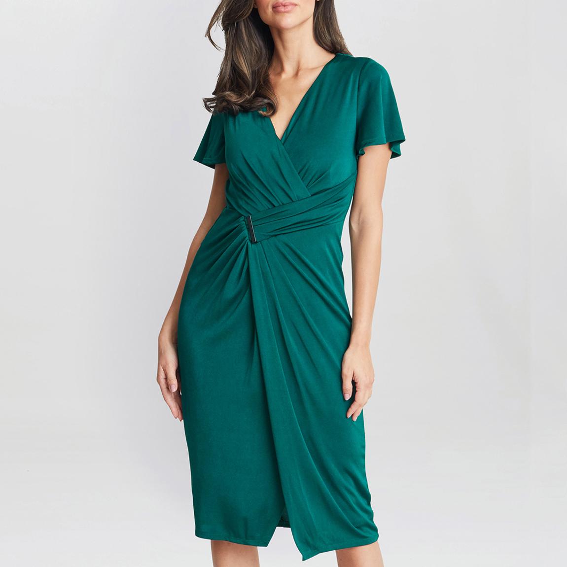 Green Marion Midi Jersey Dress main product photo