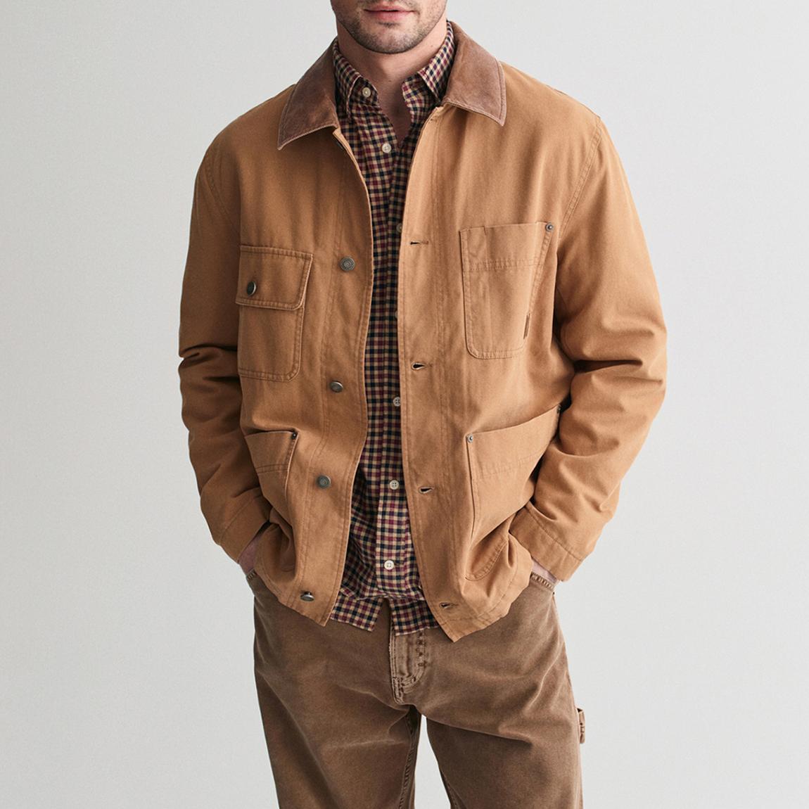Camel Cotton Worker Jacket main product photo