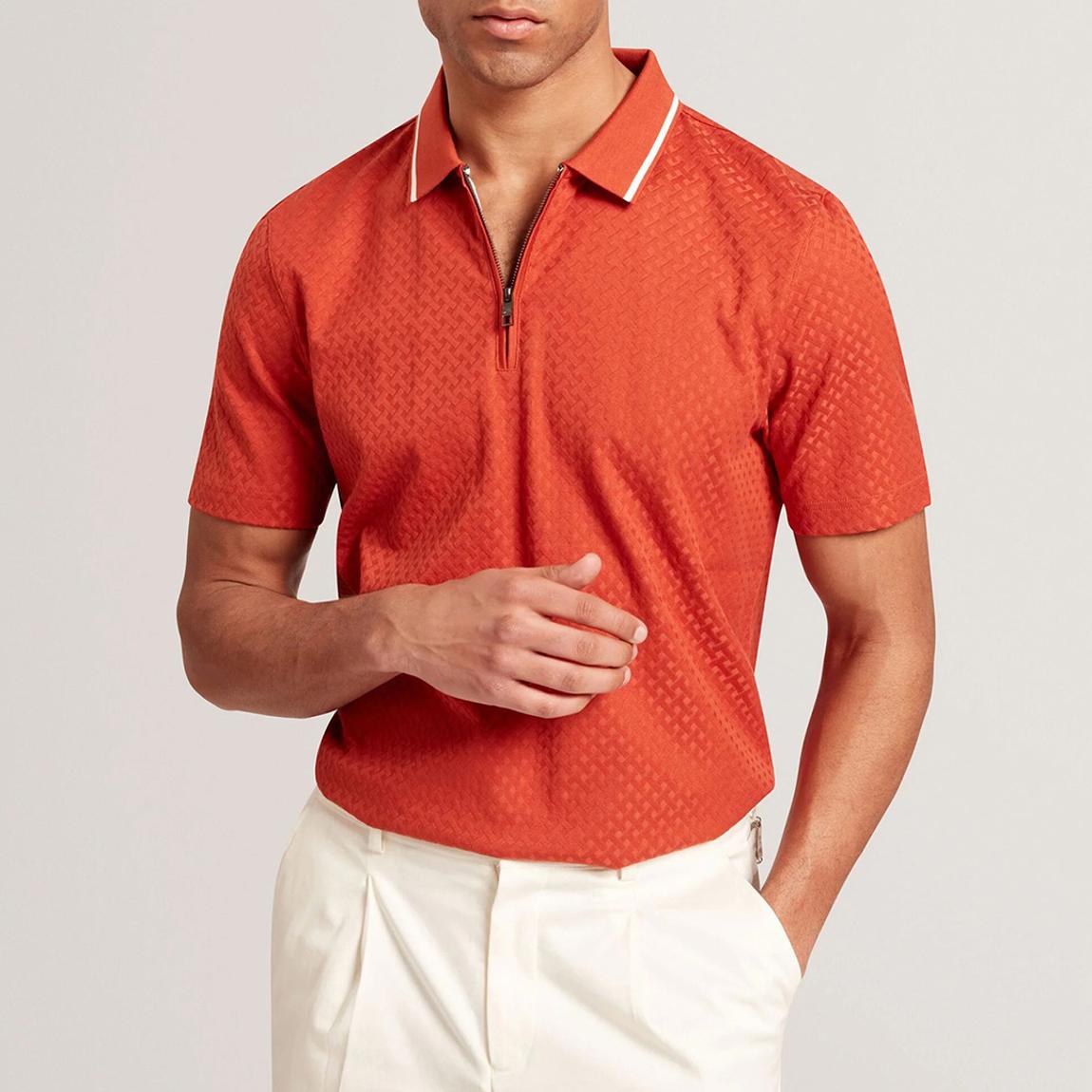 Orange Cophen Regular T-Stitch Cotton Blend Polo Shirt main product photo