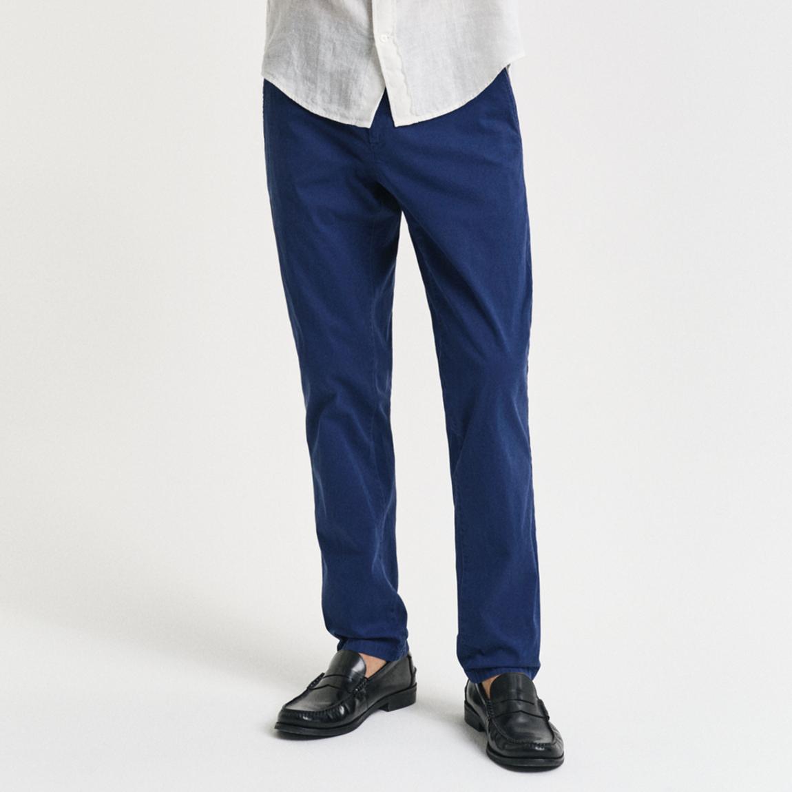 Blue Slim Sunfaded Chino Trousers main product photo