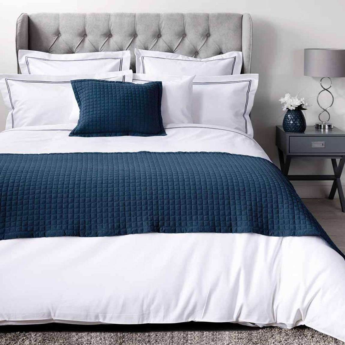 Belledorm Crompton Bed Runner Navy 70 X 220Cm main product photo