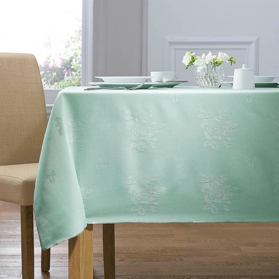 Cezanne 100% Polyester Seafoam Tablecloth - 178 x 274cm main product photo