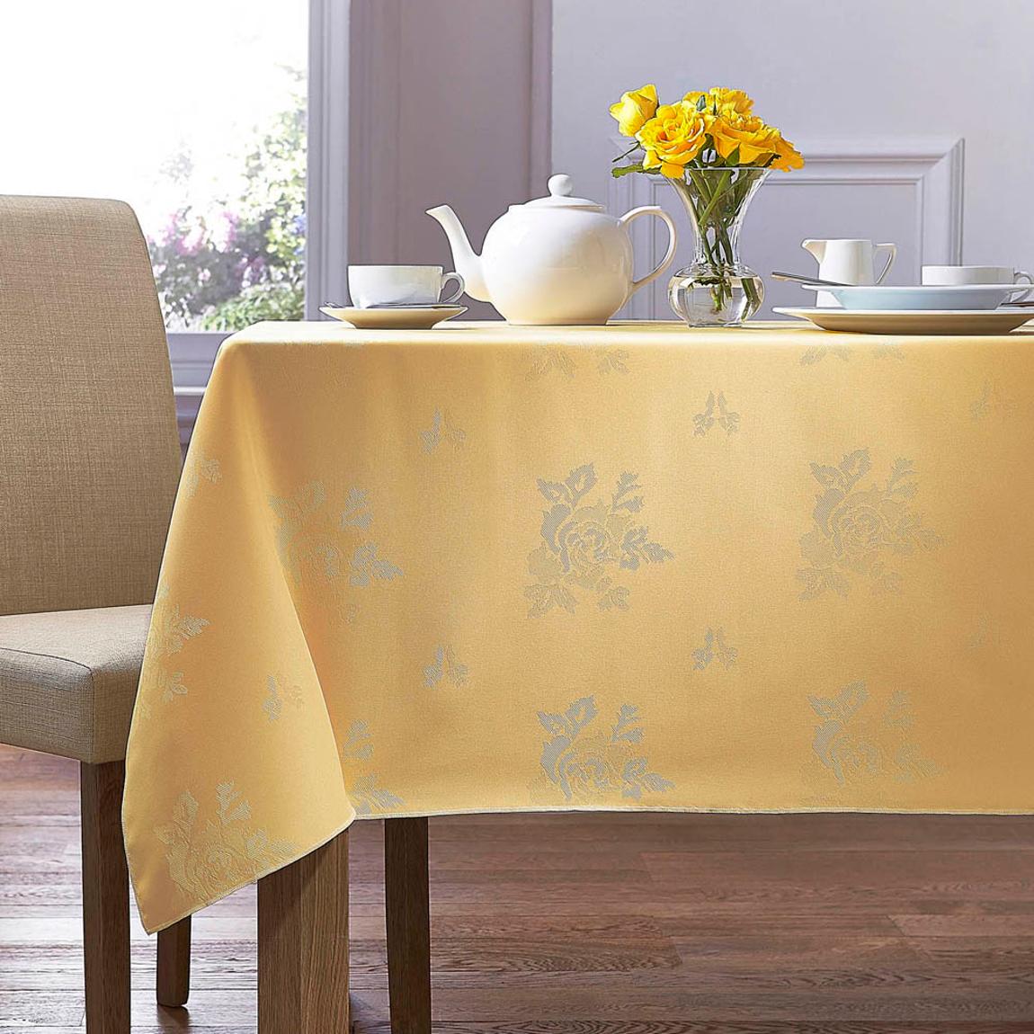 Cezanne 100% Polyester Lemon Tablecloth - 178 x 274cm main product photo