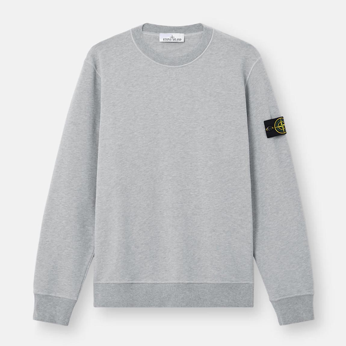 Grey Cotton Crew Neck Sweatshirt main product photo