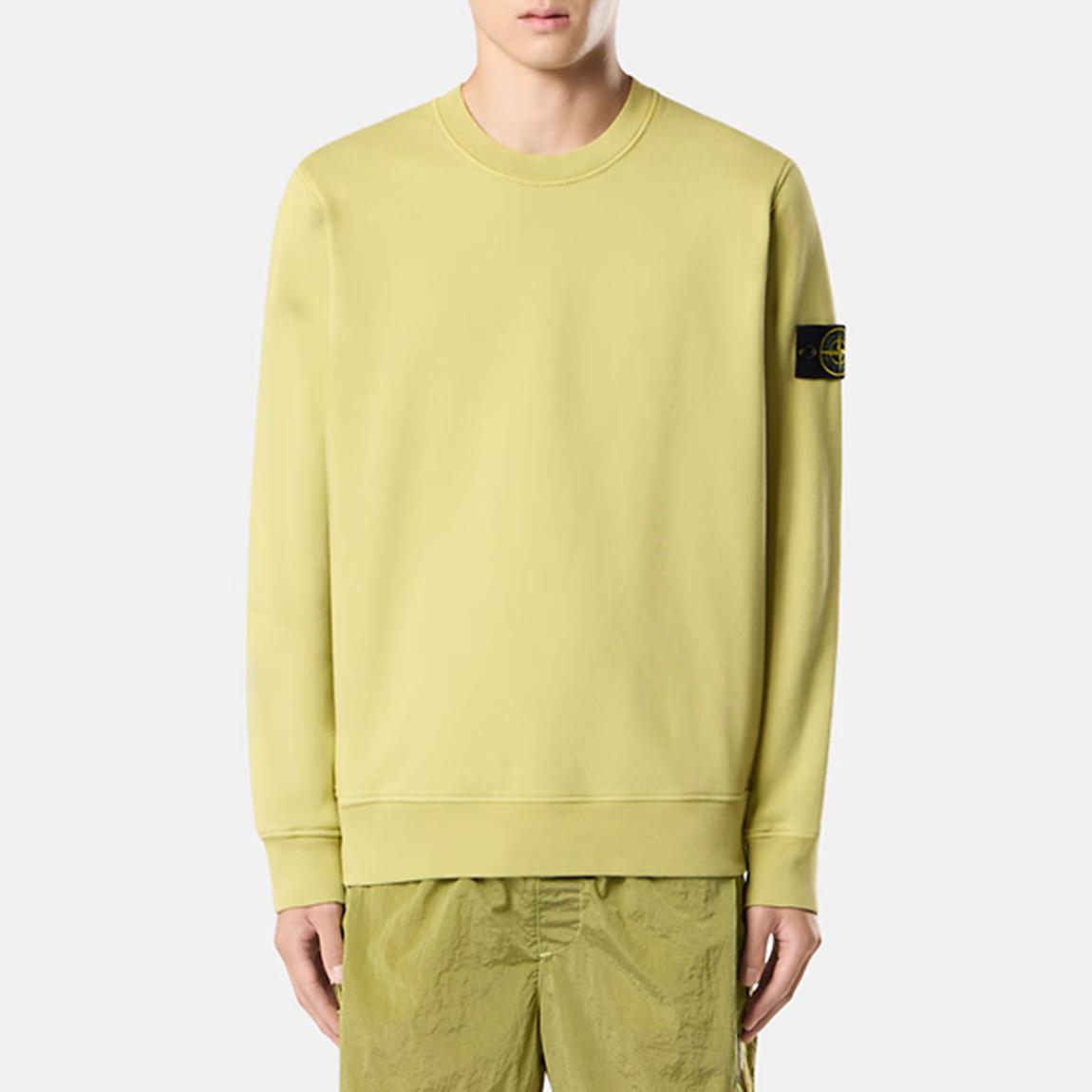 Yellow Cotton Crew Neck Sweatshirt main product photo