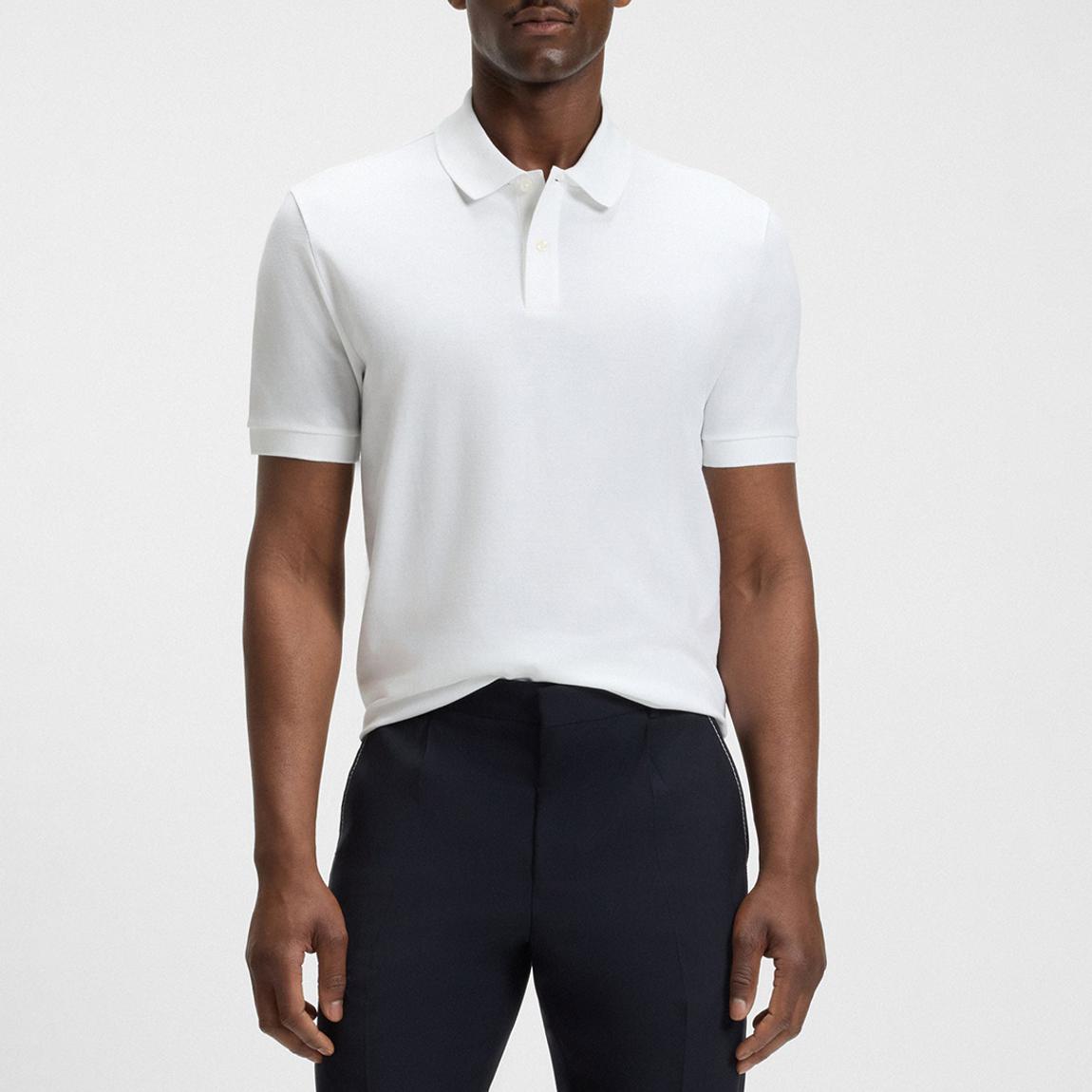 White Classic Cotton Polo Shirt main product photo