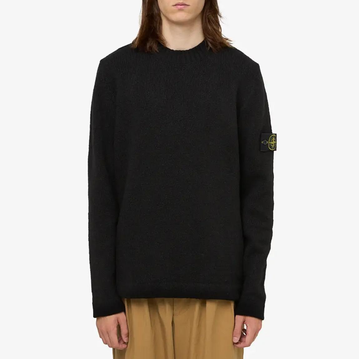 Navy Wool Blend Regular Sweatshirt main product photo