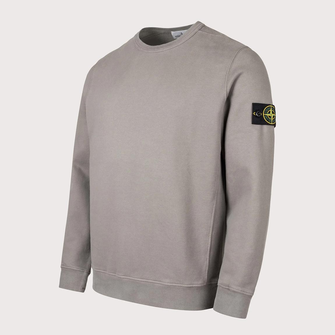 Light Grey Cotton Crew Neck Sweatshirt main product photo