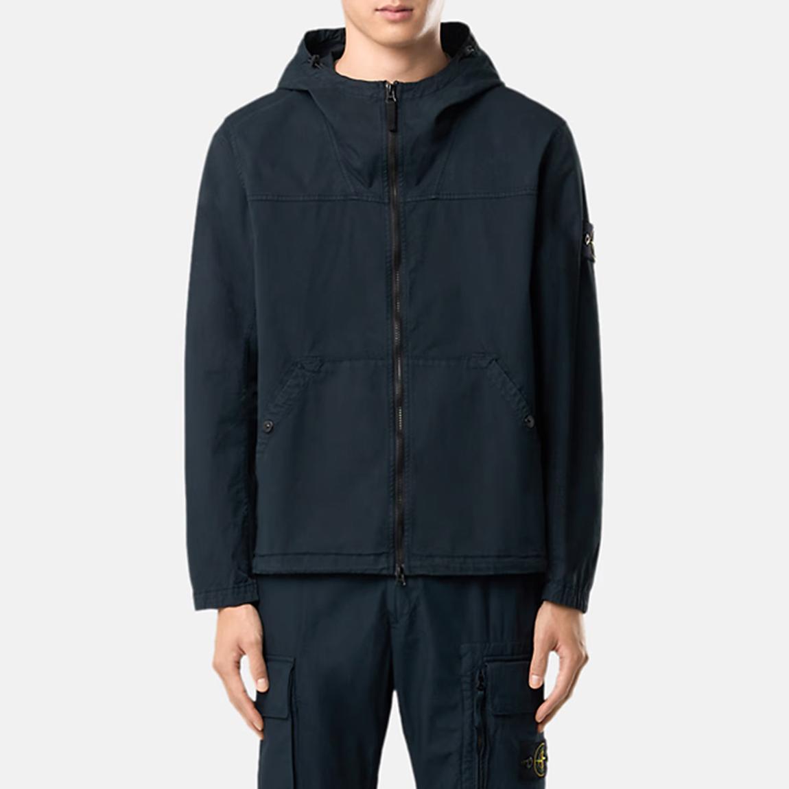 Navy Hooded Rain Jacket main product photo