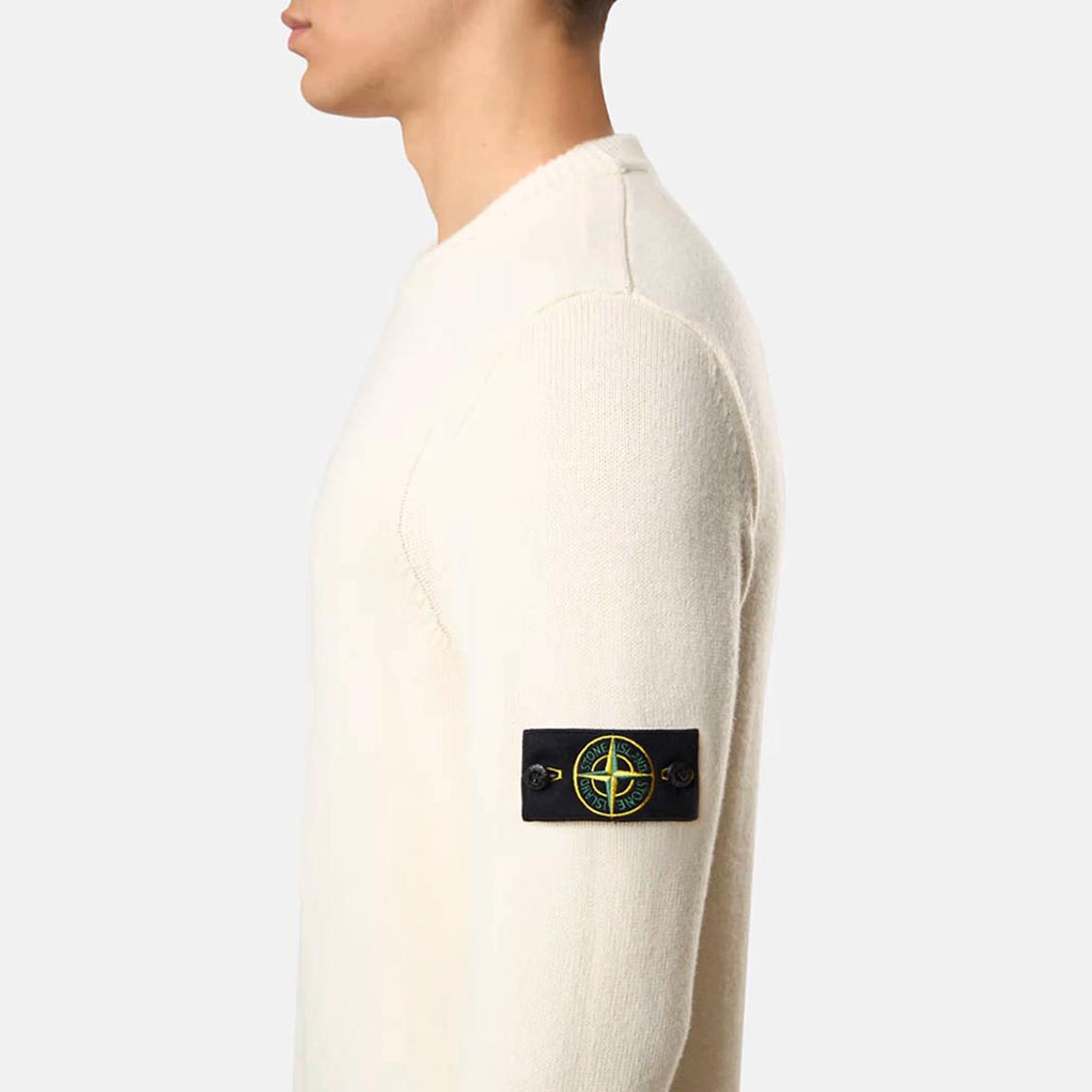 Cream Wool Crew Neck Sweatshirt main product photo