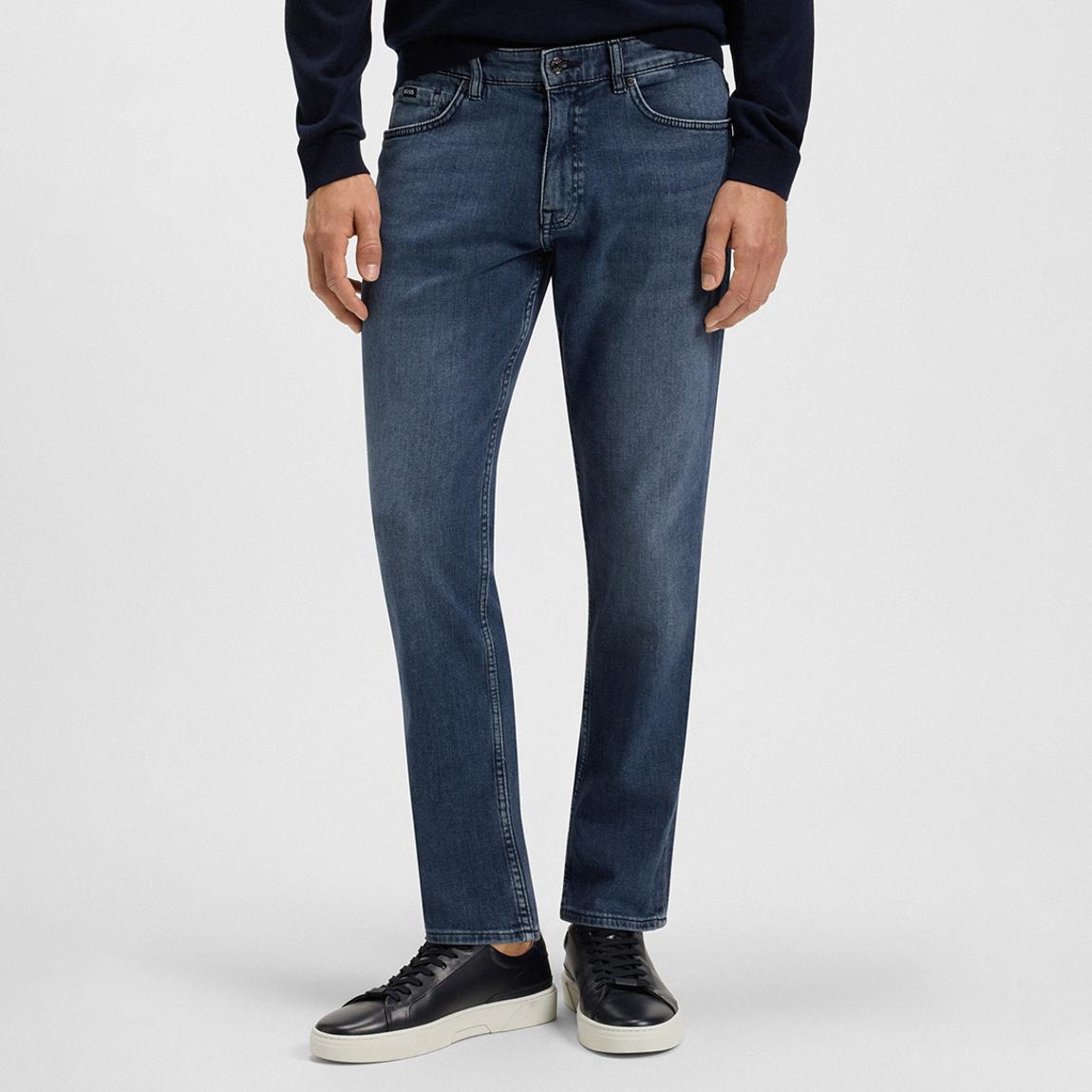 Dark Blue Relaxed Tapered Jeans main product photo