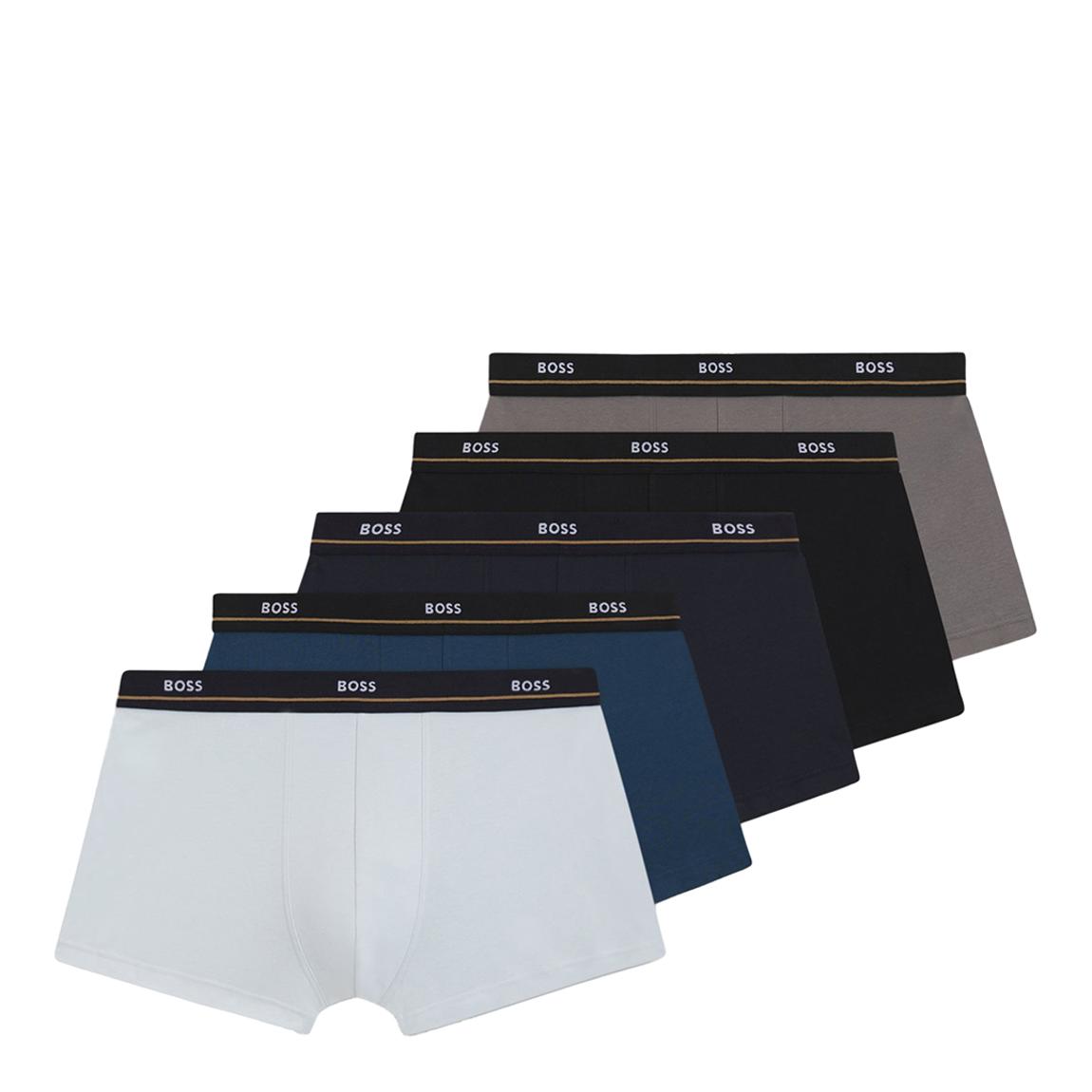 Light Multi Logo Cotton Stretch Boxer 5 Pack main product photo