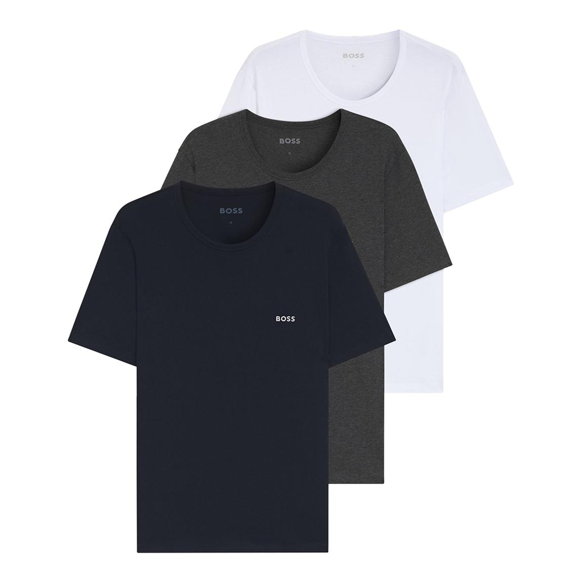 Multi Crew Neck Cotton T-Shirt 3 Pack main product photo