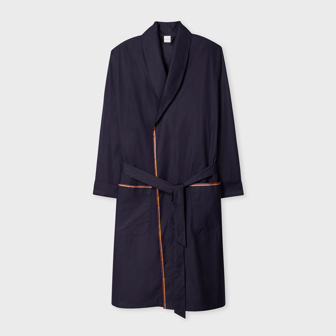 Navy Stripe Detail Dressing Gown main product photo