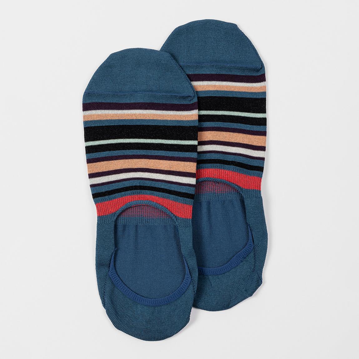 Blue Harlan No Show Socks main product photo