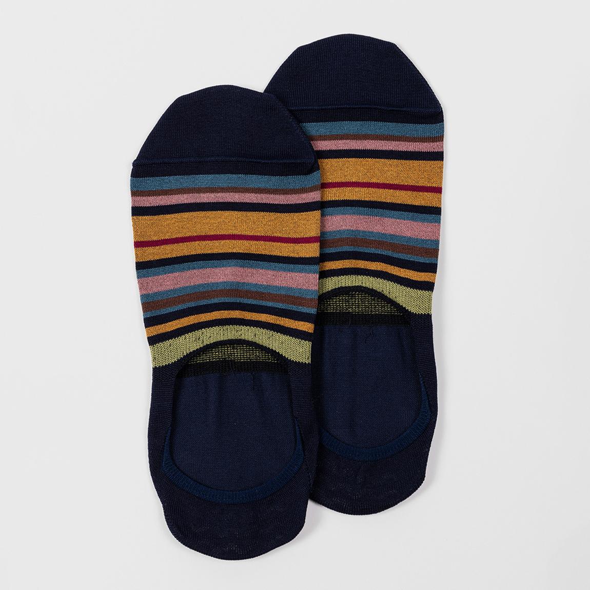 Navy Harlan No Show Socks main product photo