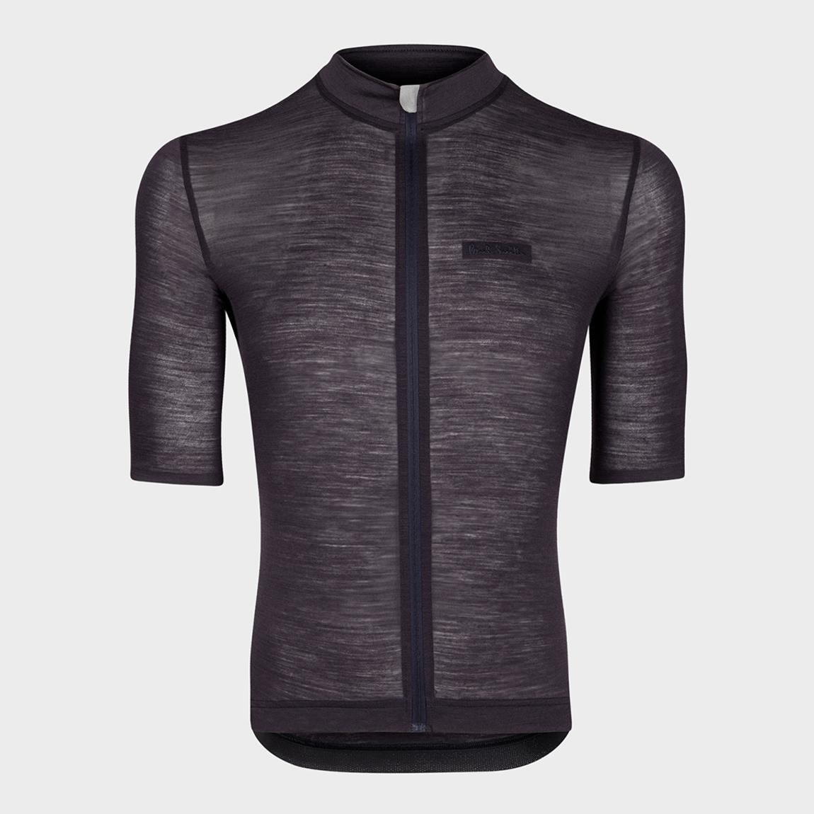 Black Wool Blend Cycle Jersey Top main product photo