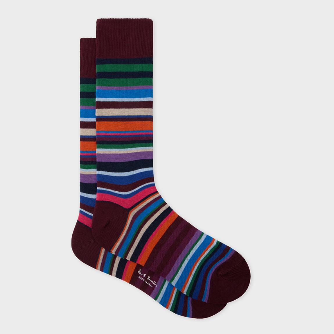 Black Curtis Stripe Socks main product photo