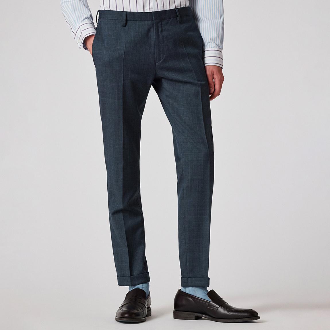 Green Wool Check Trouser main product photo