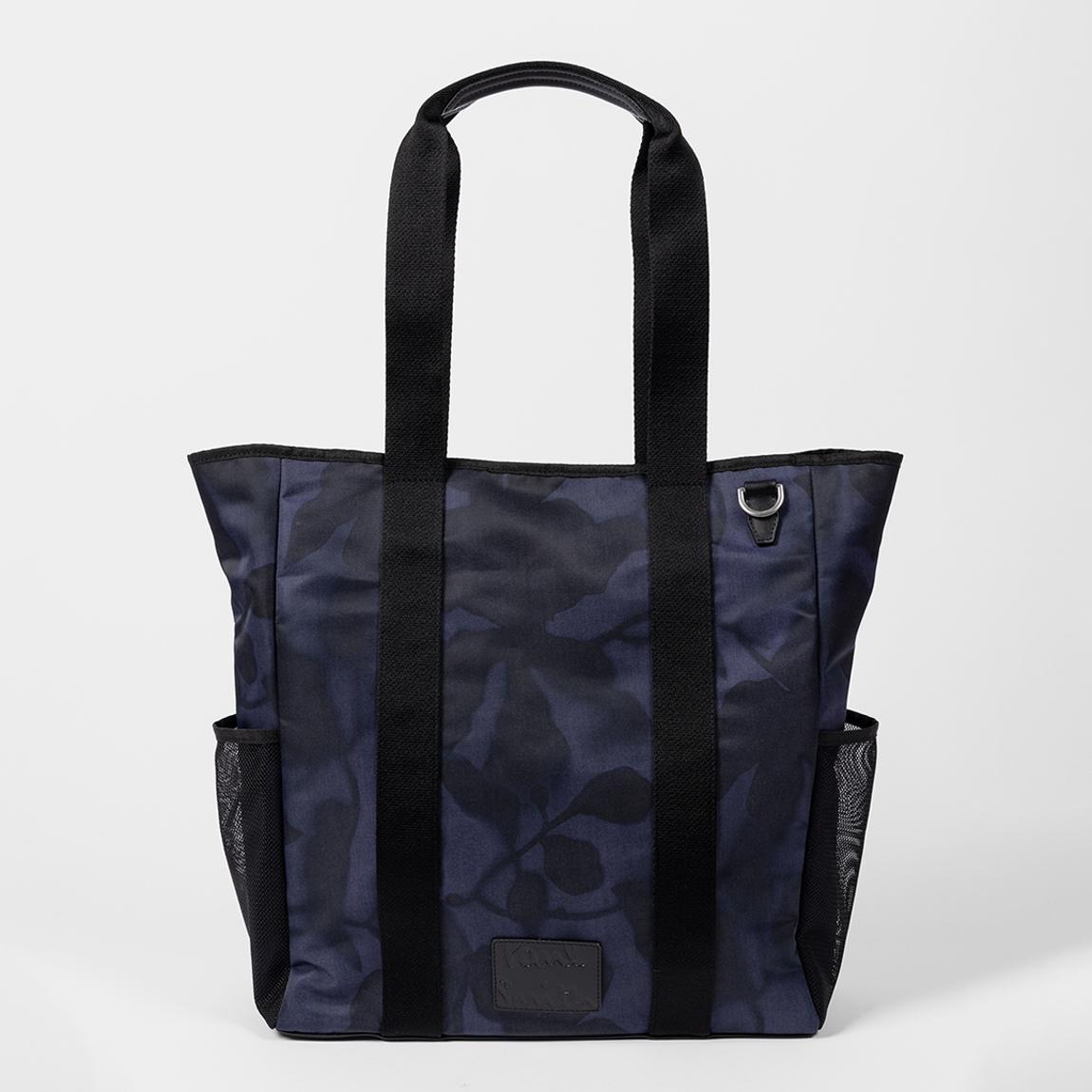 Navy Leather Detailing Tote Bag main product photo
