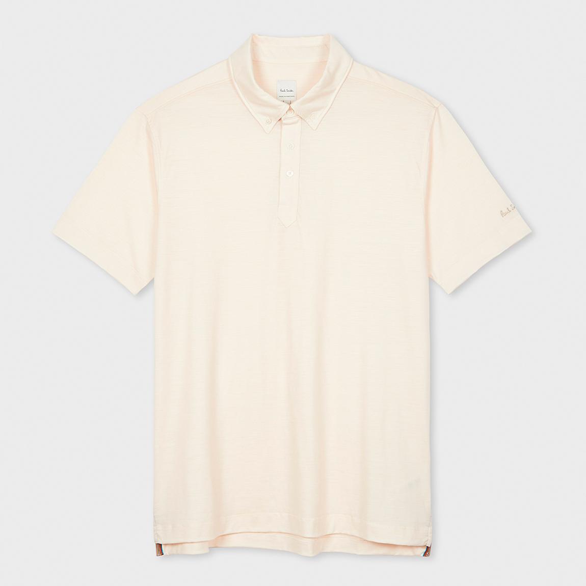 Cream Wool Oversized Polo Shirt main product photo